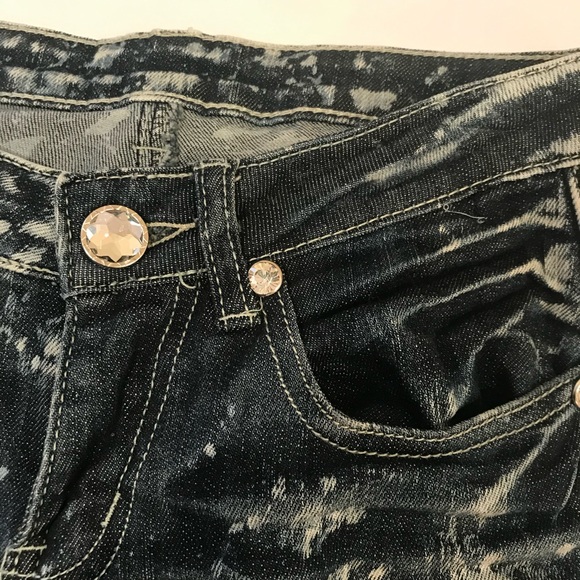 Low Rise Acid Washed Ripped Jeans - Picture 6 of 11